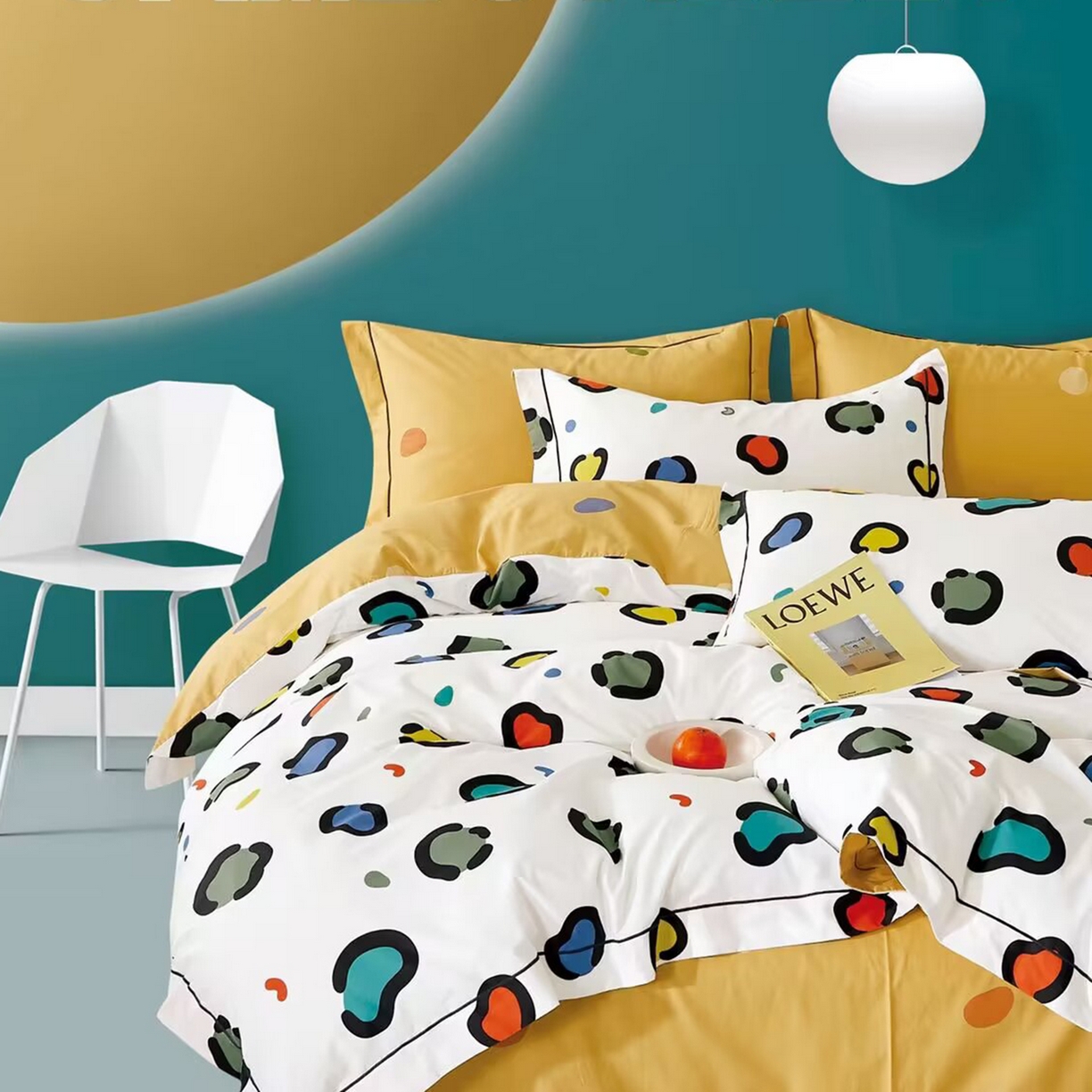 91家纺网 家纺一手货源 找家纺 （总2）未来家居 JAMES KELLY （铂金凯丽）2025新款40支13376全棉印染铂金长绒棉四件套-系列6