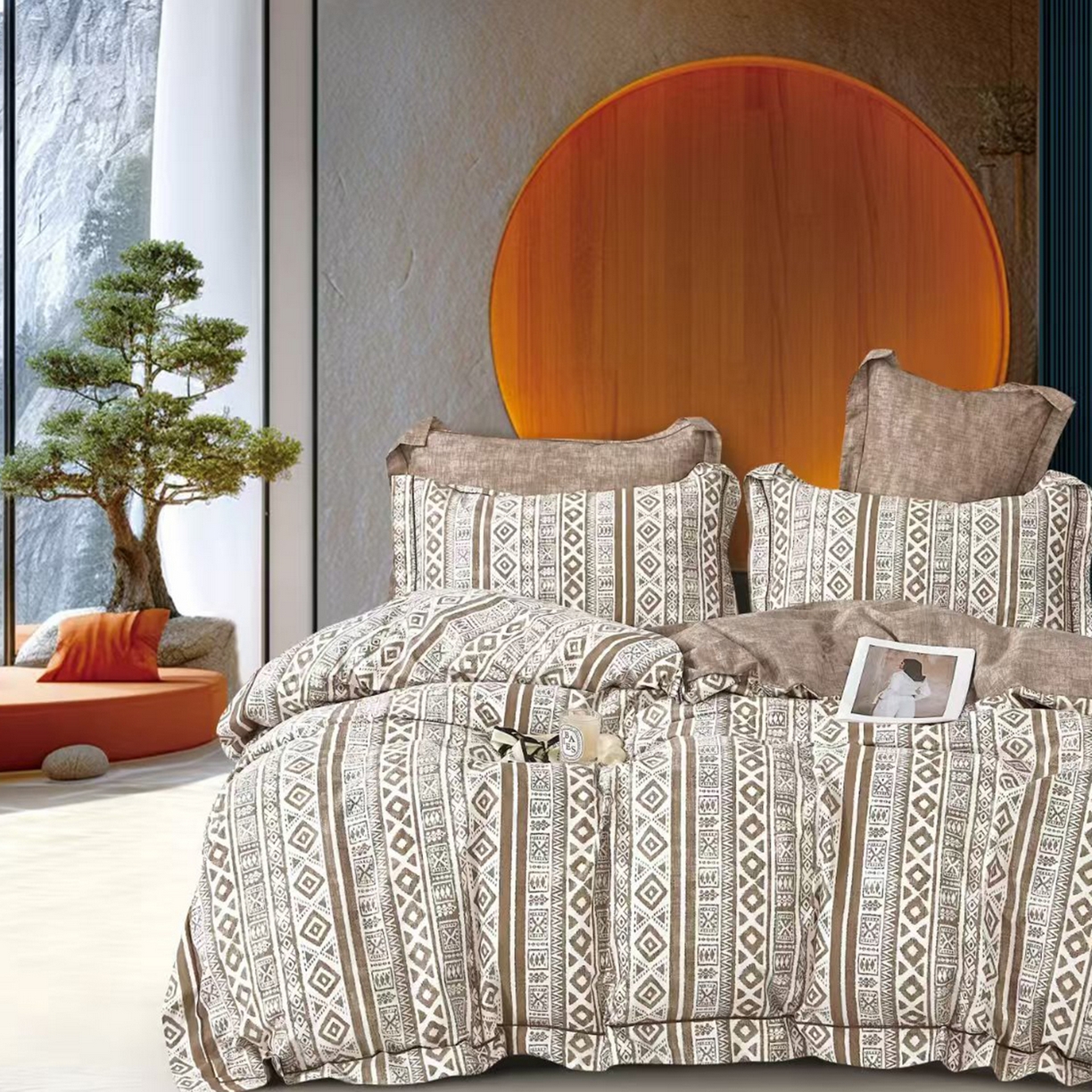 91家纺网 家纺一手货源 找家纺 （总）未来家居 JAMES KELLY （铂金凯丽）2025新款40支13376全棉印染铂金长绒棉四件套-系列8