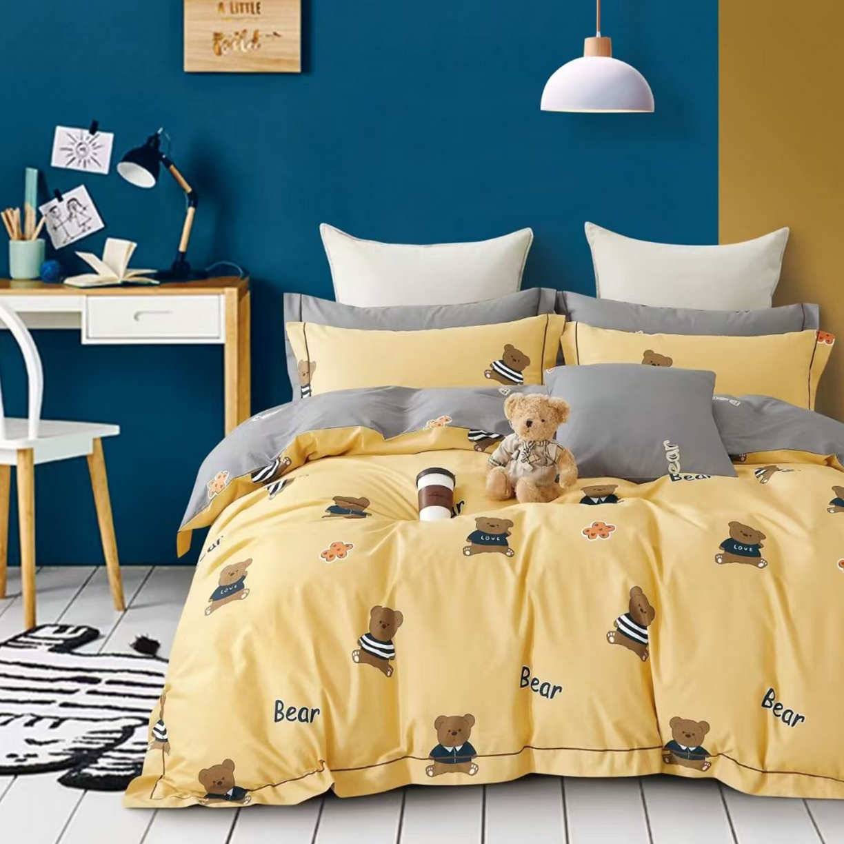 91家纺网 家纺一手货源 找家纺 （总）未来家居 JAMES KELLY （铂金凯丽）2025新款40支13376全棉印染铂金长绒棉四件套-系列8