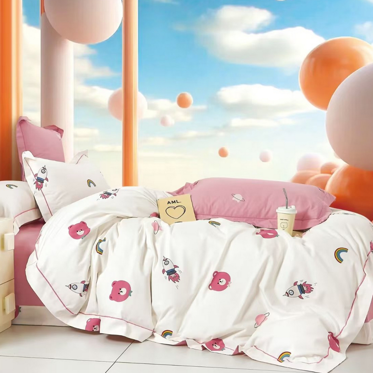 91家纺网 家纺一手货源 找家纺 （总）未来家居 JAMES KELLY （铂金凯丽）2025新款40支13376全棉印染铂金长绒棉四件套-系列8