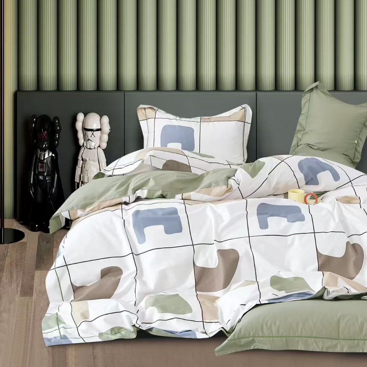 91家纺网 家纺一手货源 找家纺 （总）未来家居 JAMES KELLY （铂金凯丽）2025新款40支13376全棉印染铂金长绒棉四件套-系列8