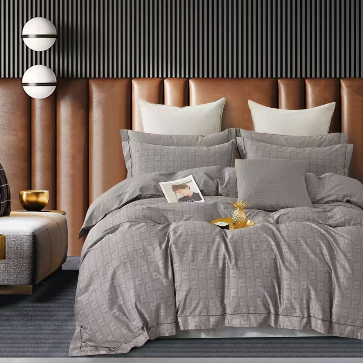 91家纺网 家纺一手货源 找家纺 （总）未来家居 JAMES KELLY （铂金凯丽）2025新款40支13376全棉印染铂金长绒棉四件套-系列8