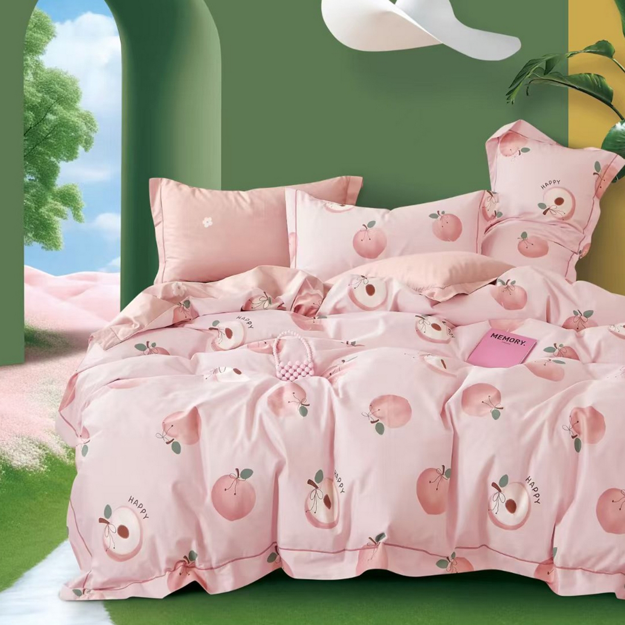 91家纺网 家纺一手货源 找家纺 （总）未来家居 JAMES KELLY （铂金凯丽）2025新款40支13376全棉印染铂金长绒棉四件套-系列8