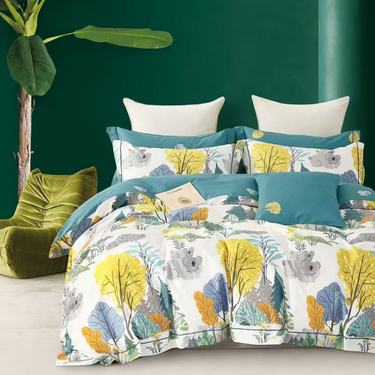 91家纺网 家纺一手货源 找家纺 （总）未来家居 JAMES KELLY （铂金凯丽）2025新款40支13376全棉印染铂金长绒棉四件套-系列8