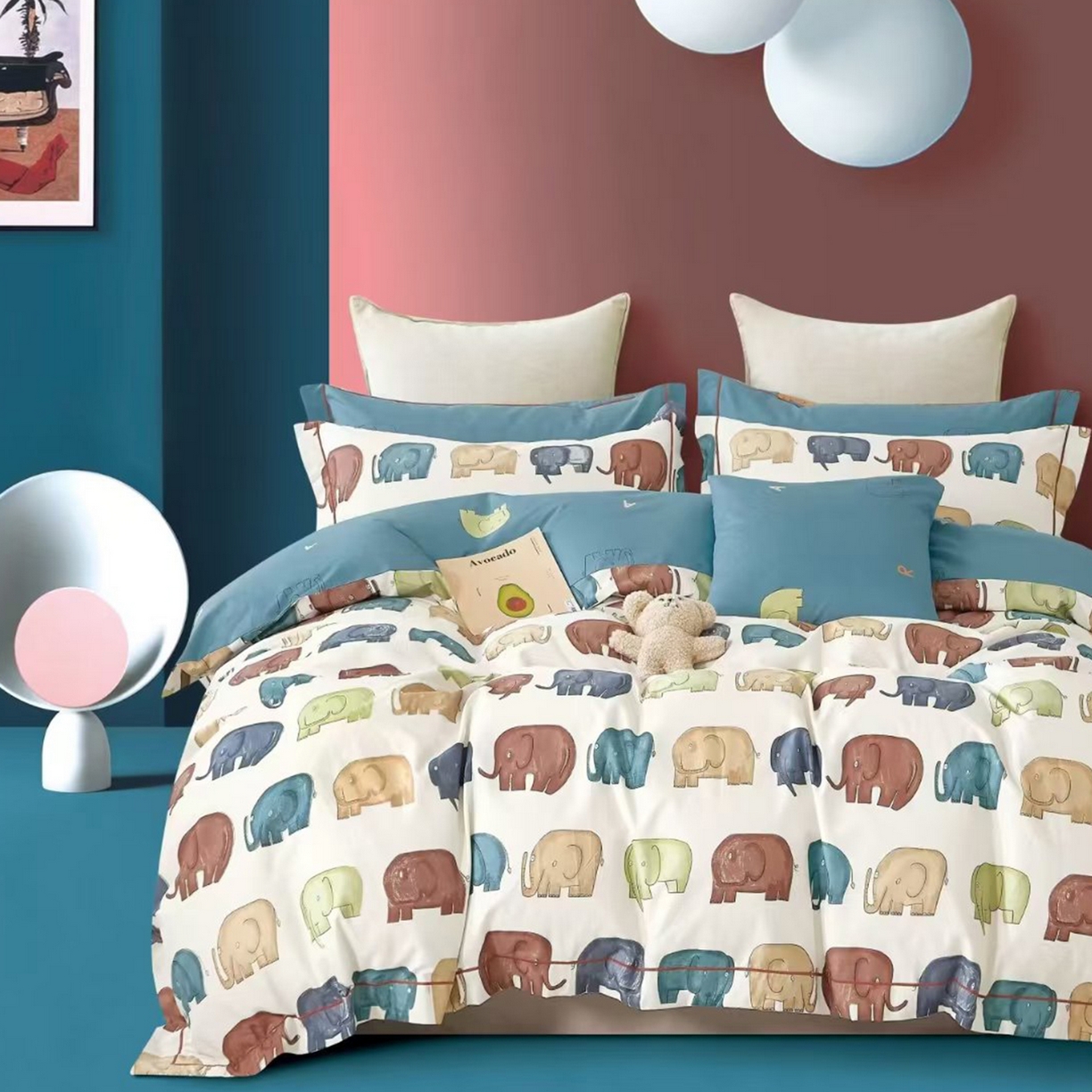 91家纺网 家纺一手货源 找家纺 （总）未来家居 JAMES KELLY （铂金凯丽）2025新款40支13376全棉印染铂金长绒棉四件套-系列8