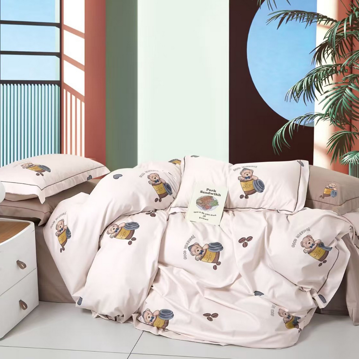 91家纺网 家纺一手货源 找家纺 （总）未来家居 JAMES KELLY （铂金凯丽）2025新款40支13376全棉印染铂金长绒棉四件套-系列8