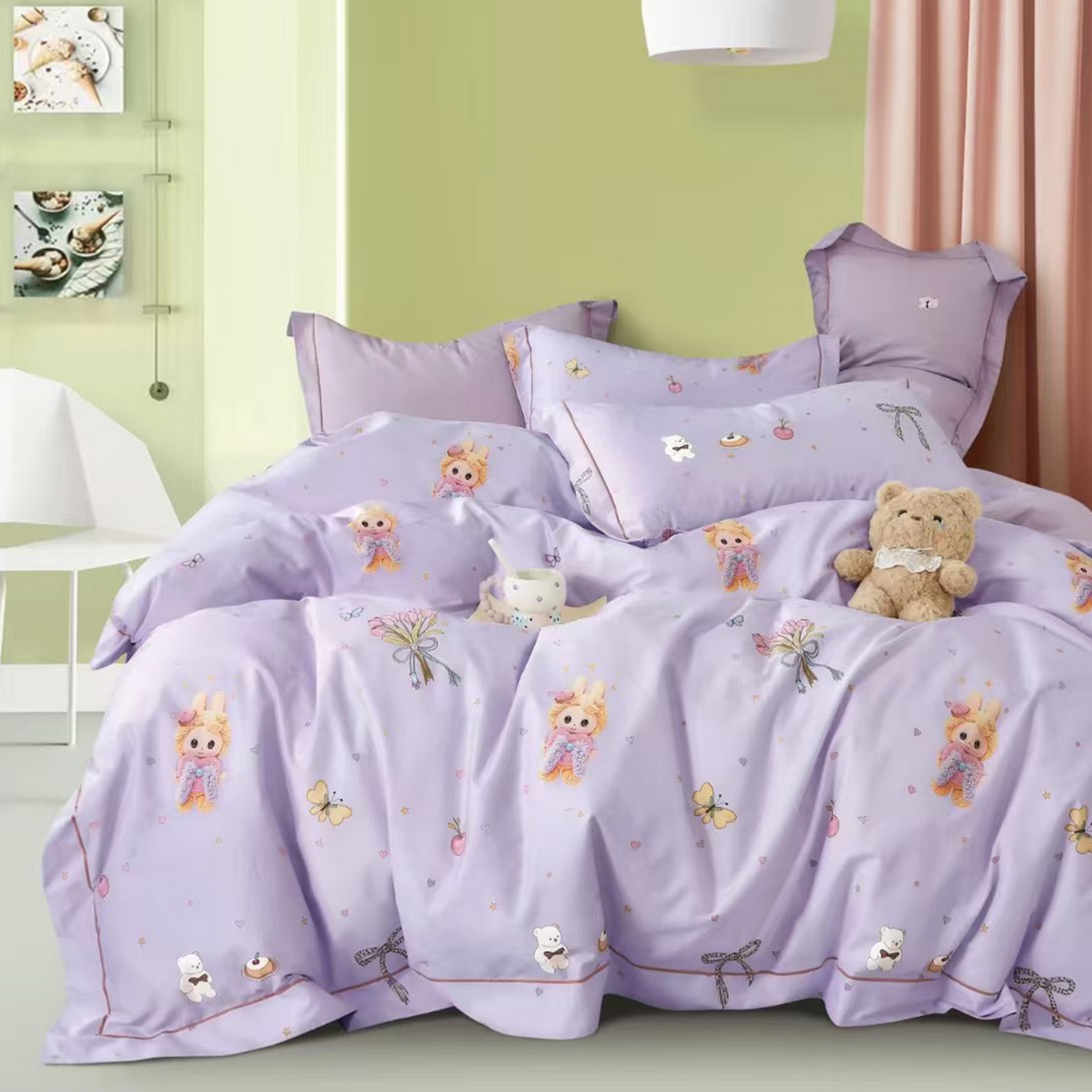 91家纺网 家纺一手货源 找家纺 （总）未来家居 JAMES KELLY （铂金凯丽）2025新款40支13376全棉印染铂金长绒棉四件套-系列8