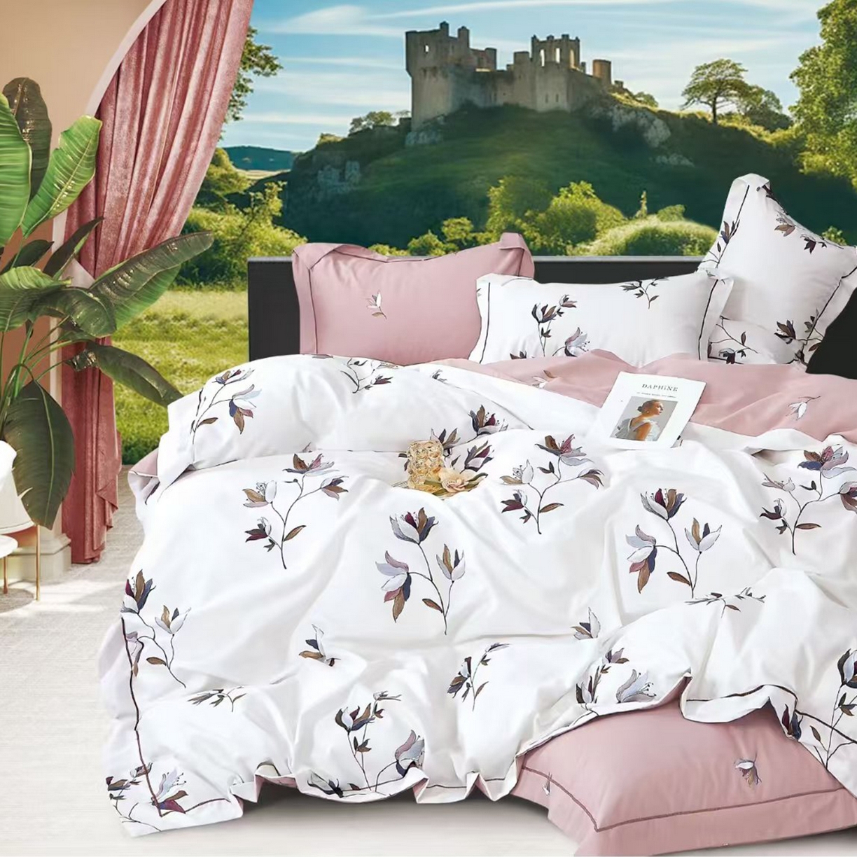 91家纺网 家纺一手货源 找家纺 （总）未来家居 JAMES KELLY （铂金凯丽）2025新款40支13376全棉印染铂金长绒棉四件套-系列8