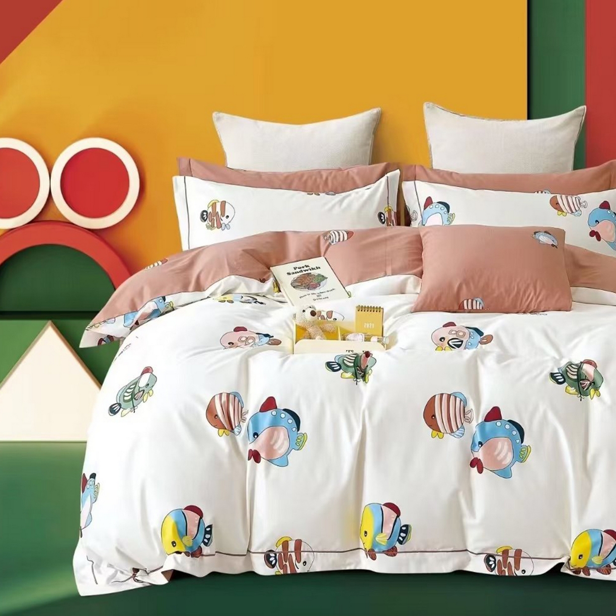 91家纺网 家纺一手货源 找家纺 （总）未来家居 JAMES KELLY （铂金凯丽）2025新款40支13376全棉印染铂金长绒棉四件套-系列8