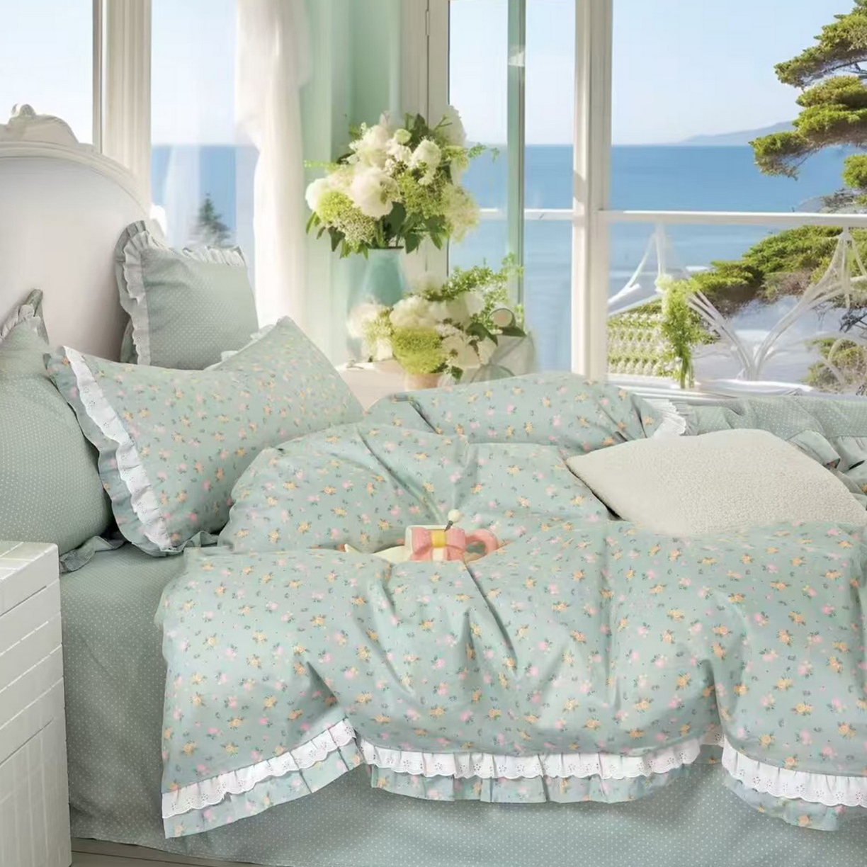 91家纺网 家纺一手货源 找家纺 （总）未来家居 JAMES KELLY （铂金凯丽）2025新款40支13376全棉印染铂金长绒棉四件套-系列8