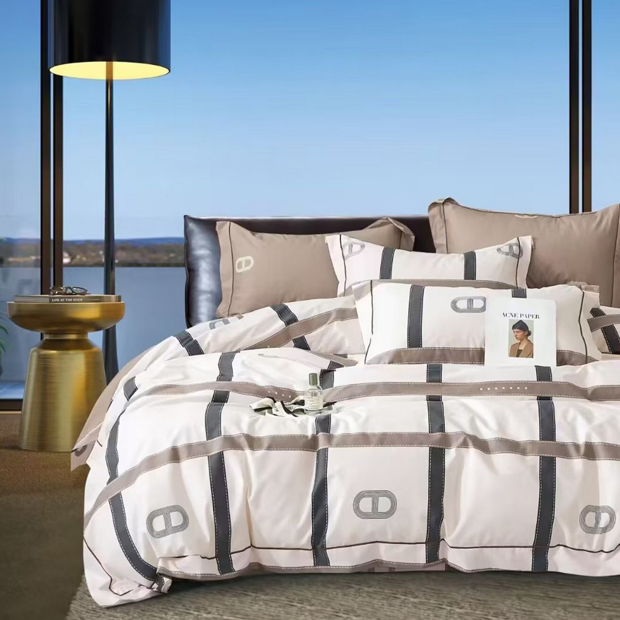 91家纺网 家纺一手货源 找家纺 （总）未来家居 JAMES KELLY （铂金凯丽）2025新款40支13376全棉印染铂金长绒棉四件套-系列8