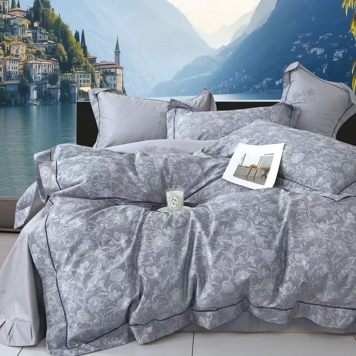 91家纺网 家纺一手货源 找家纺 （总）未来家居 JAMES KELLY （铂金凯丽）2025新款40支13376全棉印染铂金长绒棉四件套-系列8