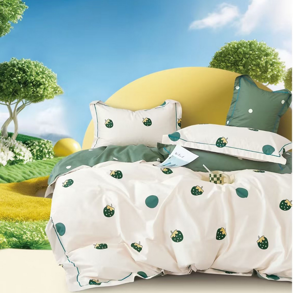 91家纺网 家纺一手货源 找家纺 （总）未来家居 JAMES KELLY （铂金凯丽）2025新款40支13376全棉印染铂金长绒棉四件套-系列8