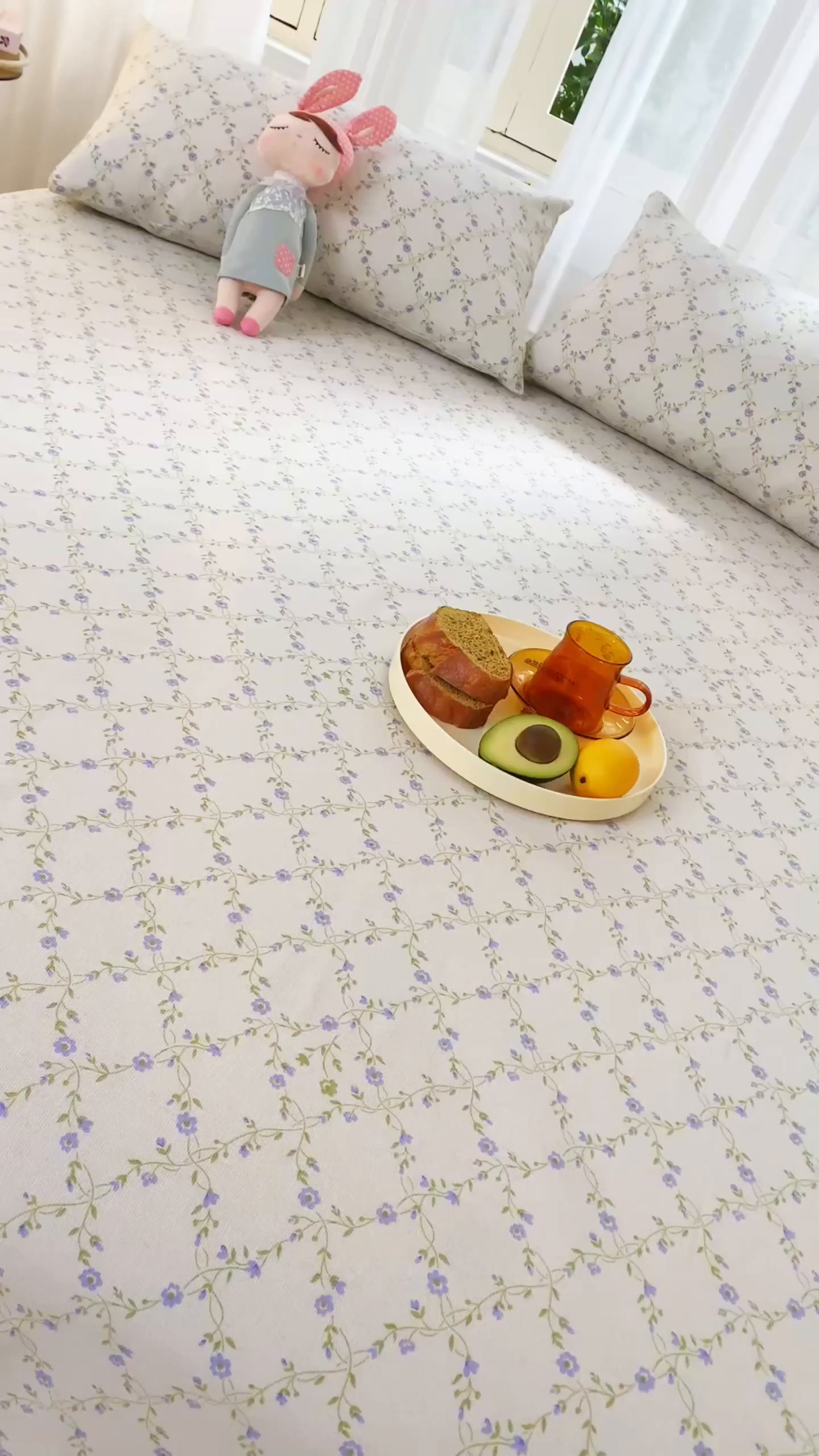 91家纺网 家纺一手货源 找家纺 爱彼家纺 2026新款原棉老粗布烫画老粗布印花系列单床单凉席席子三件套 菱形诺溪