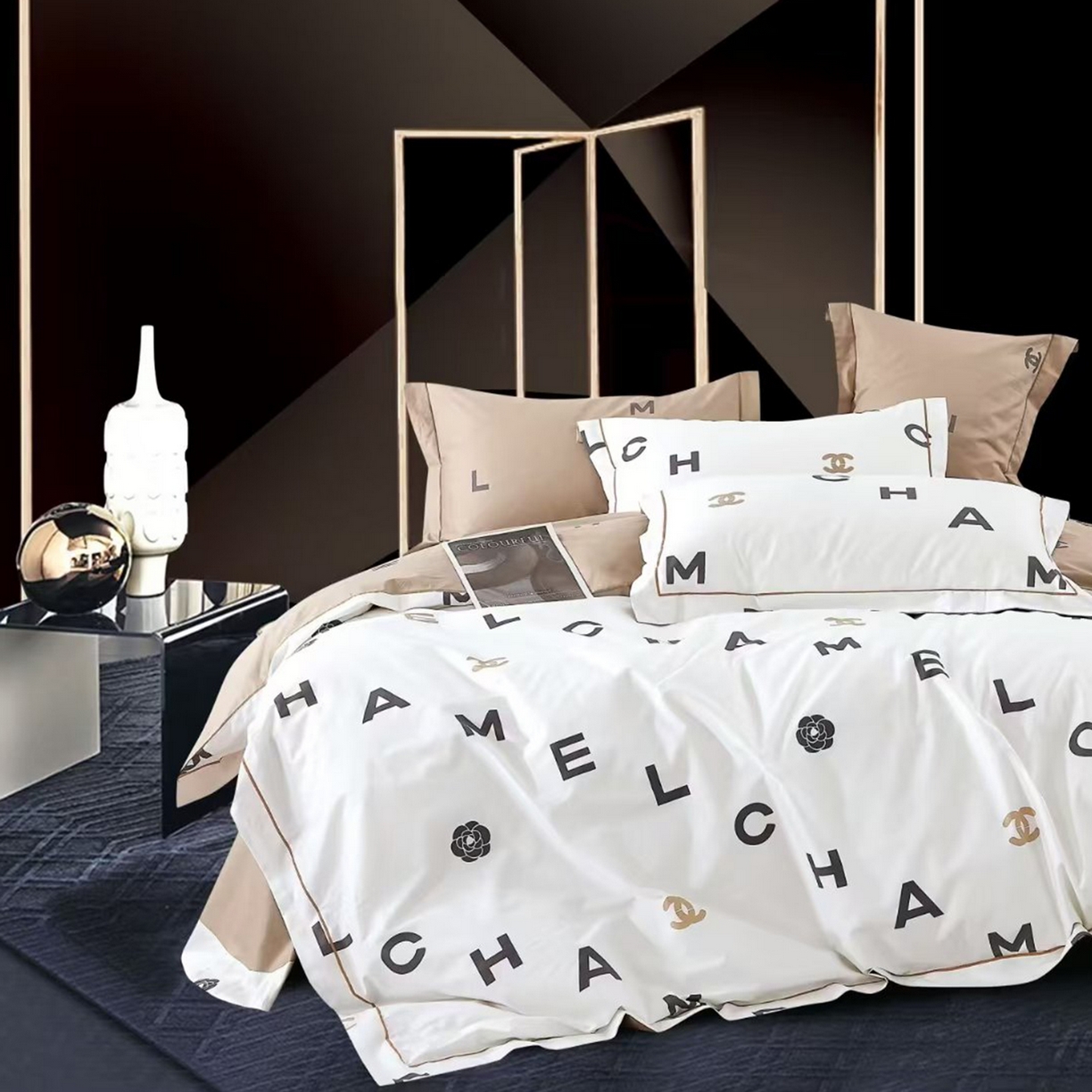 91家纺网 家纺一手货源 找家纺 （总）未来家居 JAMES KELLY （铂金凯丽）2025新款40支13376全棉印染铂金长绒棉四件套-系列8