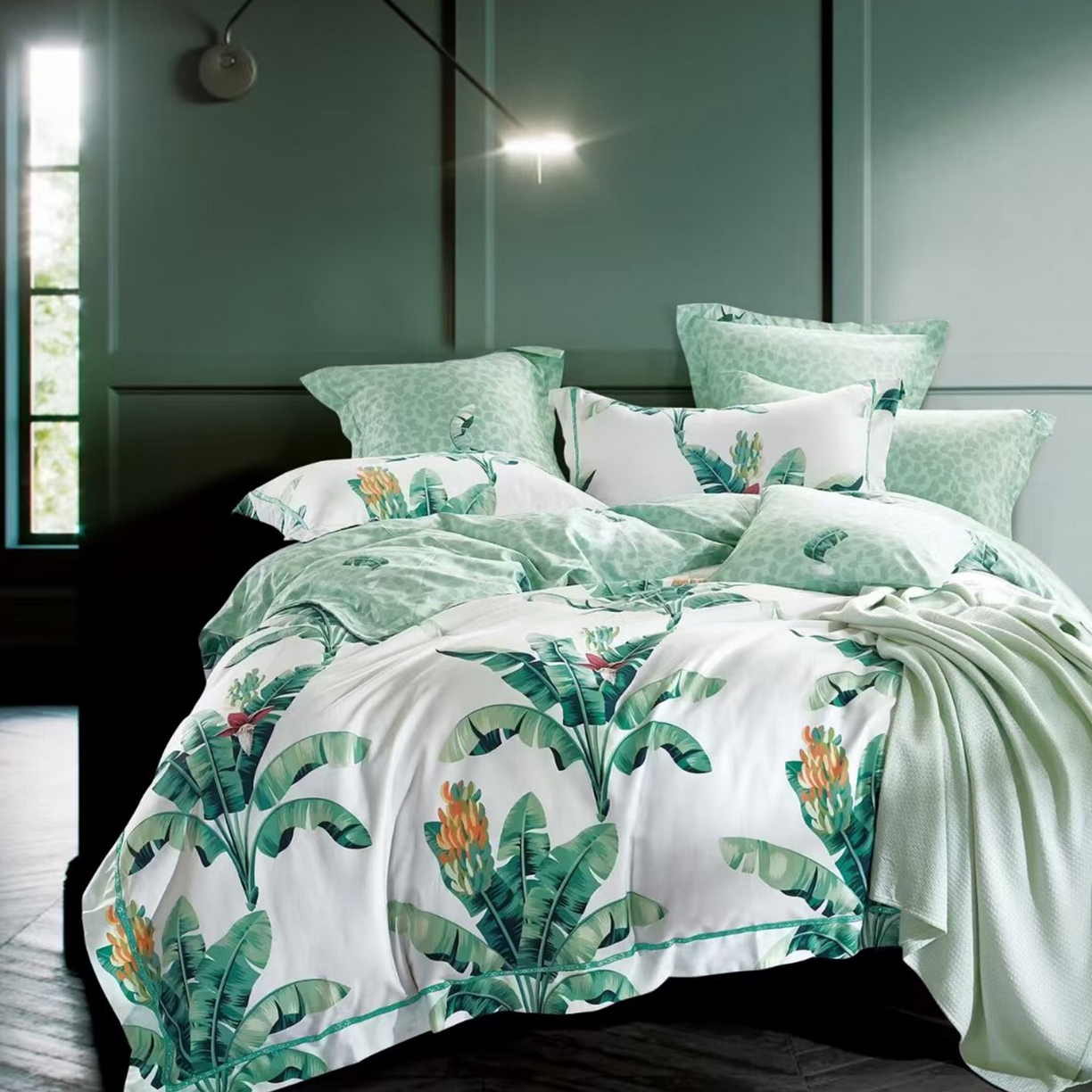 91家纺网 家纺一手货源 找家纺 （总）未来家居 JAMES KELLY （铂金凯丽）2025新款40支13376全棉印染铂金长绒棉四件套-系列8