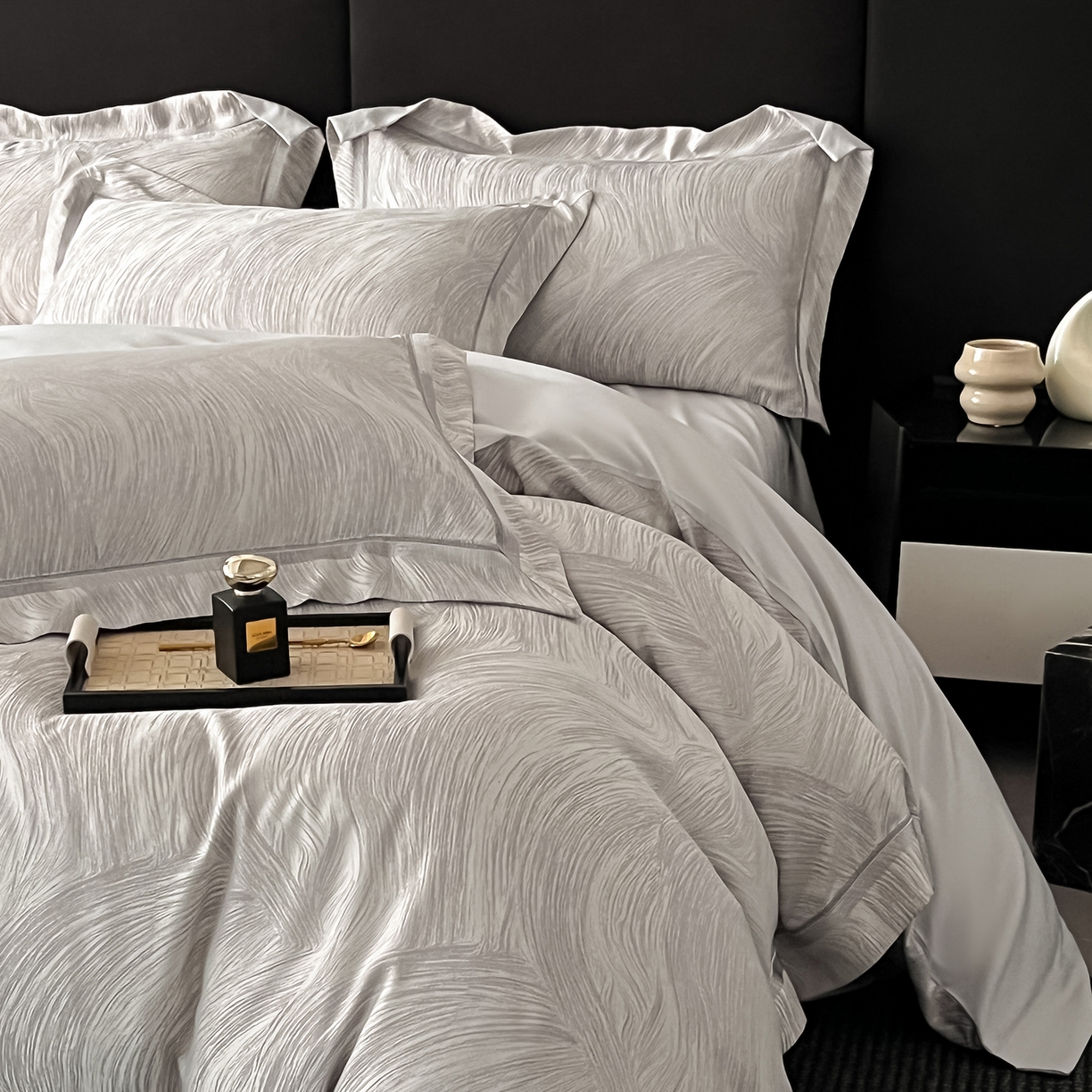 91家纺网 家纺一手货源 找家纺 （总）置顶家纺 2026新款摩登天空亲肤磨毛提花系列四件套