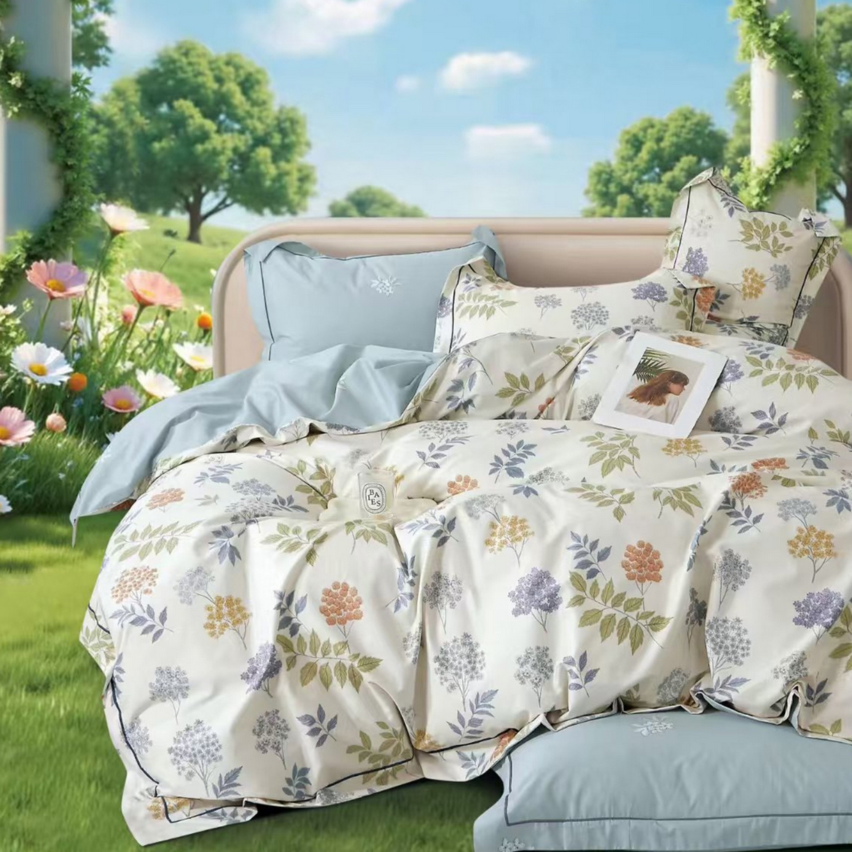 91家纺网 家纺一手货源 找家纺 （总2）未来家居 JAMES KELLY （铂金凯丽）2025新款40支13376全棉印染铂金长绒棉四件套-系列8