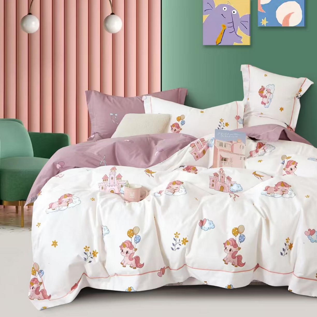 91家纺网 家纺一手货源 找家纺 （总2）未来家居 JAMES KELLY （铂金凯丽）2025新款40支13376全棉印染铂金长绒棉四件套-系列8