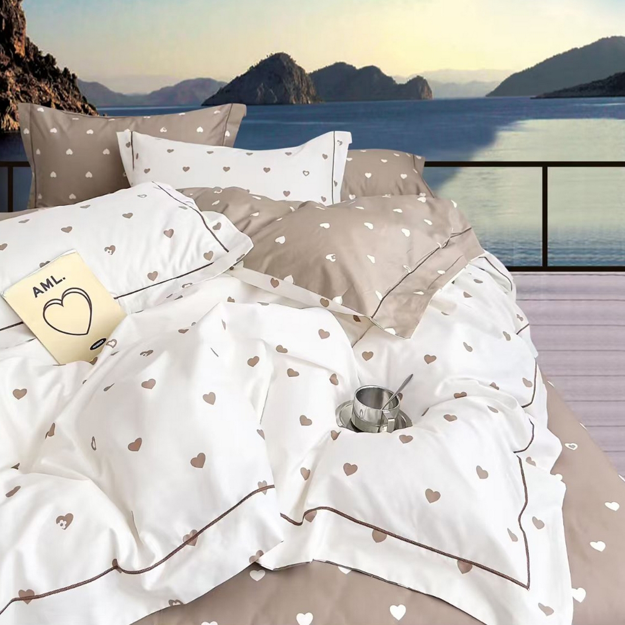 91家纺网 家纺一手货源 找家纺 （总2）未来家居 JAMES KELLY （铂金凯丽）2025新款40支13376全棉印染铂金长绒棉四件套-系列8