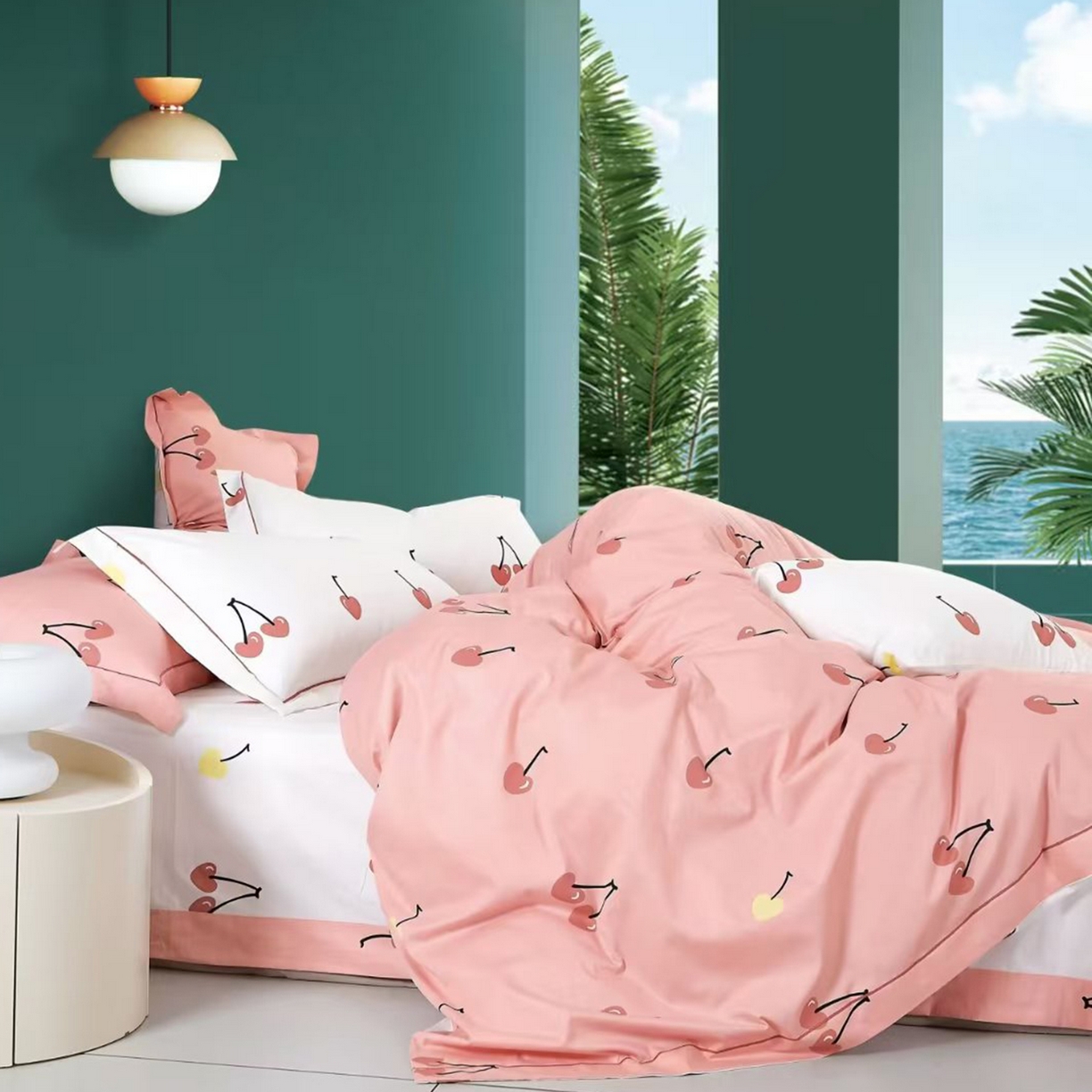 91家纺网 家纺一手货源 找家纺 （总2）未来家居 JAMES KELLY （铂金凯丽）2025新款40支13376全棉印染铂金长绒棉四件套-系列8