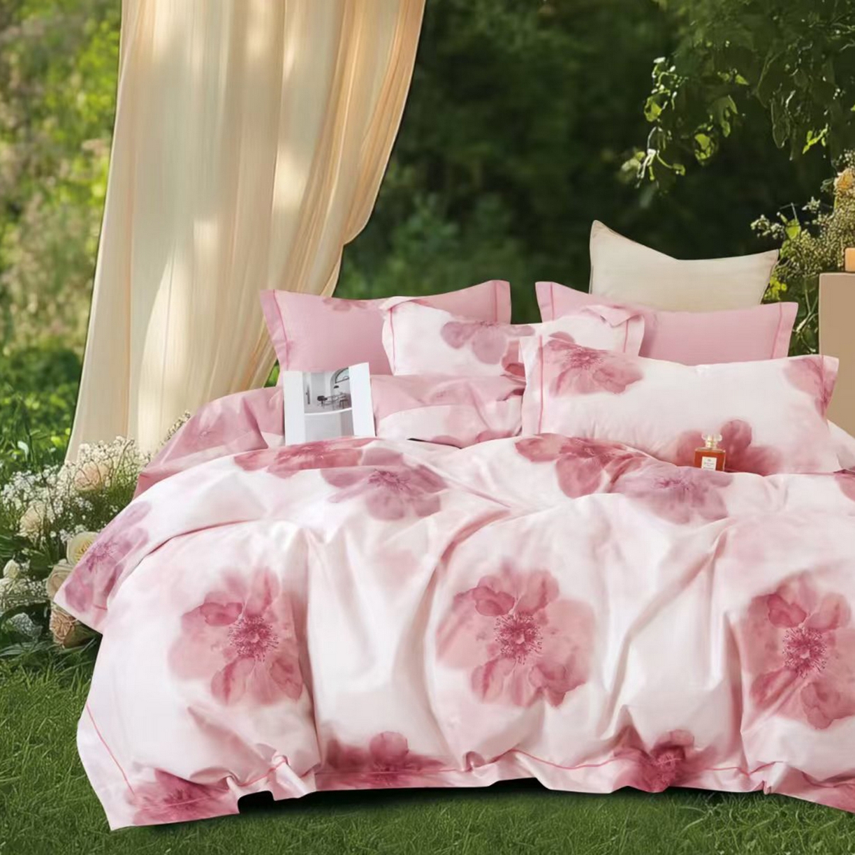 91家纺网 家纺一手货源 找家纺 （总2）未来家居 JAMES KELLY （铂金凯丽）2025新款40支13376全棉印染铂金长绒棉四件套-系列8