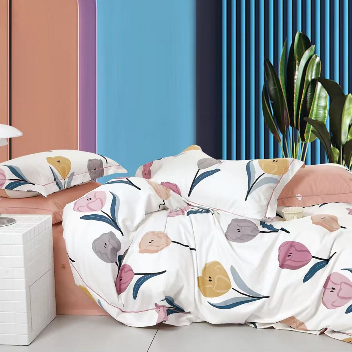 91家纺网 家纺一手货源 找家纺 （总2）未来家居 JAMES KELLY （铂金凯丽）2025新款40支13376全棉印染铂金长绒棉四件套-系列8