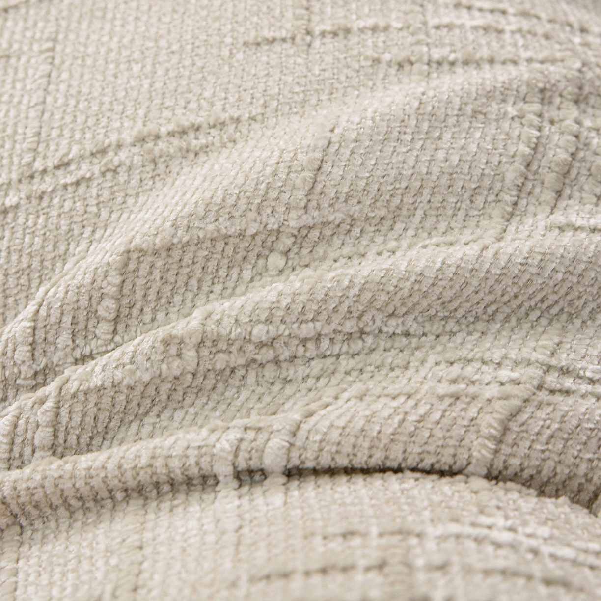 91家纺网 家纺一手货源 找家纺 美达人 2026新款高克重肌理麻靠枕纽扣床头靠枕靠垫 米色2