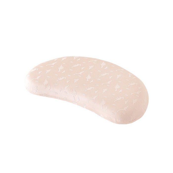 帛茗轩家居 2026新款月牙硅胶枕（恐龙面料） 枕头枕芯 粉