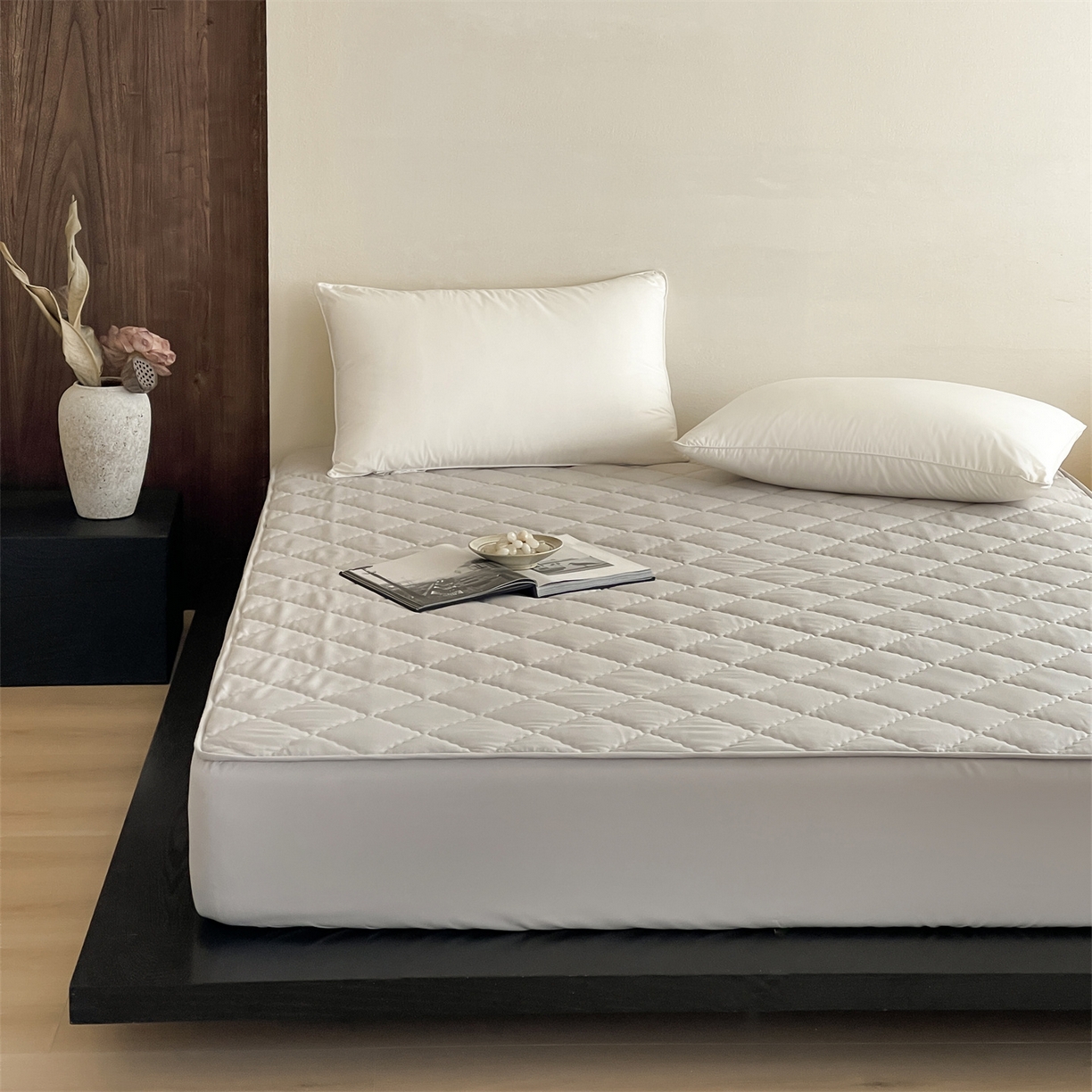 91家纺网 家纺一手货源 找家纺 三味舒屋 2026新款三防功能夹棉床笠床垫保护罩（严格控价：券后135/155/165） 雅致灰