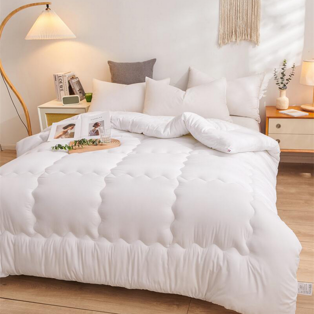 91家纺网 家纺一手货源 找家纺 （总）啊雅家居 2026新款大量备货可订做酒店民宿压花磨毛冬被子被芯