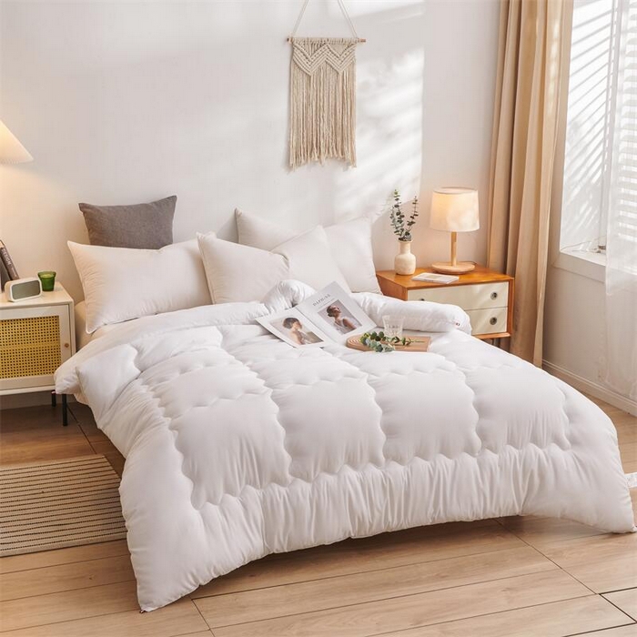 91家纺网 家纺一手货源 找家纺 （总）啊雅家居 2026新款大量备货可订做酒店民宿压花磨毛冬被子被芯