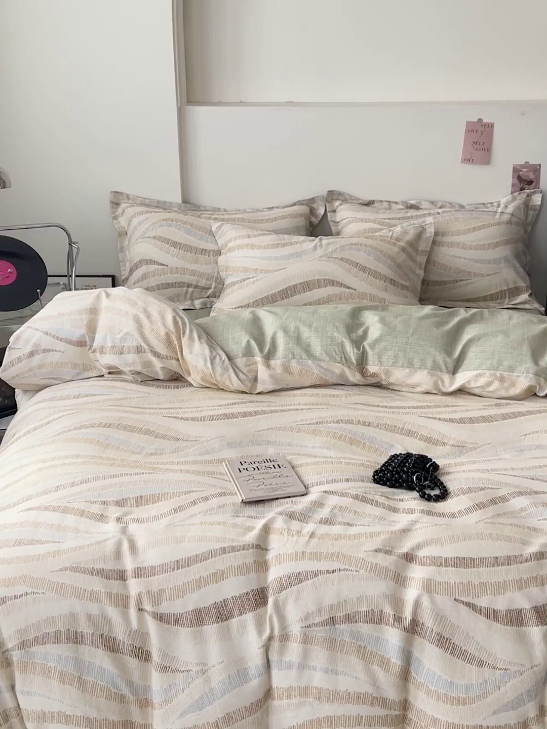 91家纺网 家纺一手货源 找家纺 盛馨家纺 2026新款全棉高支高密精梳棉北欧绅士风四件套纯棉床笠学生三件套 伊莱