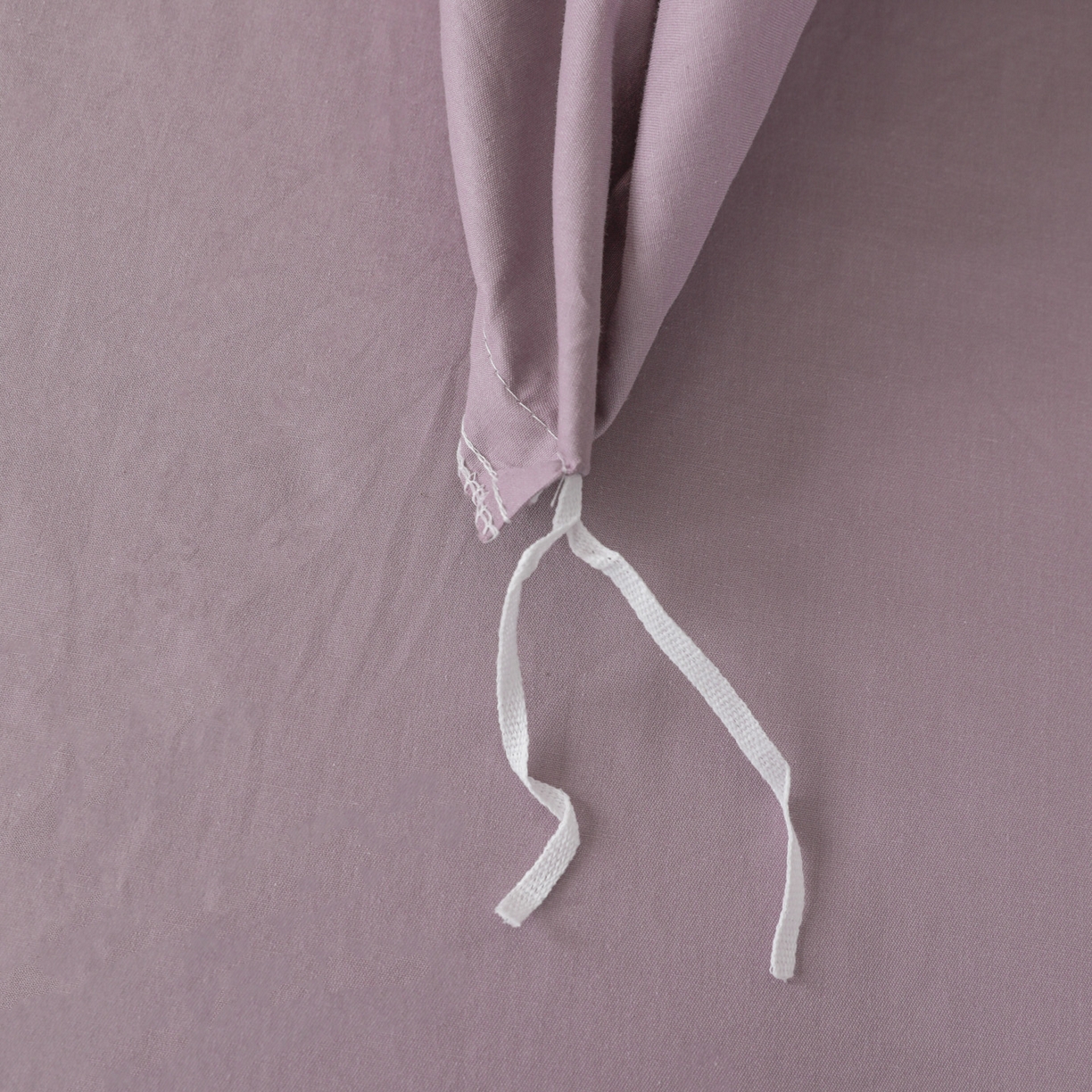 91家纺网 家纺一手货源 找家纺 盛馨家纺 2026新款40长绒棉ins美拉德色系纯色双拼全棉单品被套 茄花紫