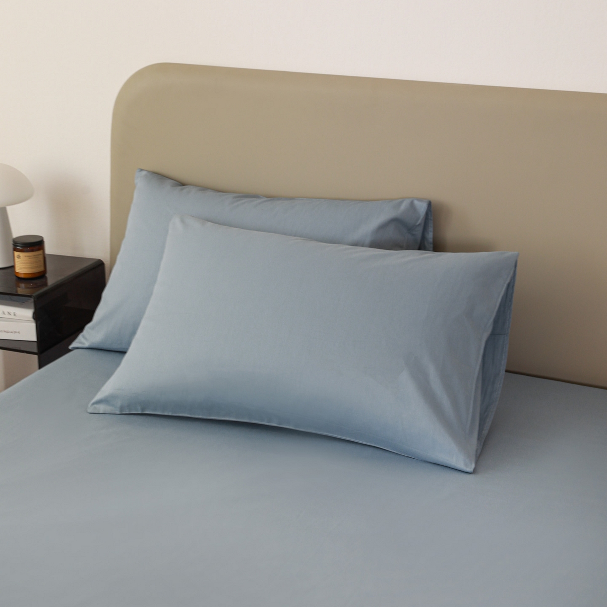 91家纺网 家纺一手货源 找家纺 （总）盛馨家纺 2026新款40长绒棉ins美拉德色系纯色双拼全棉单品被套