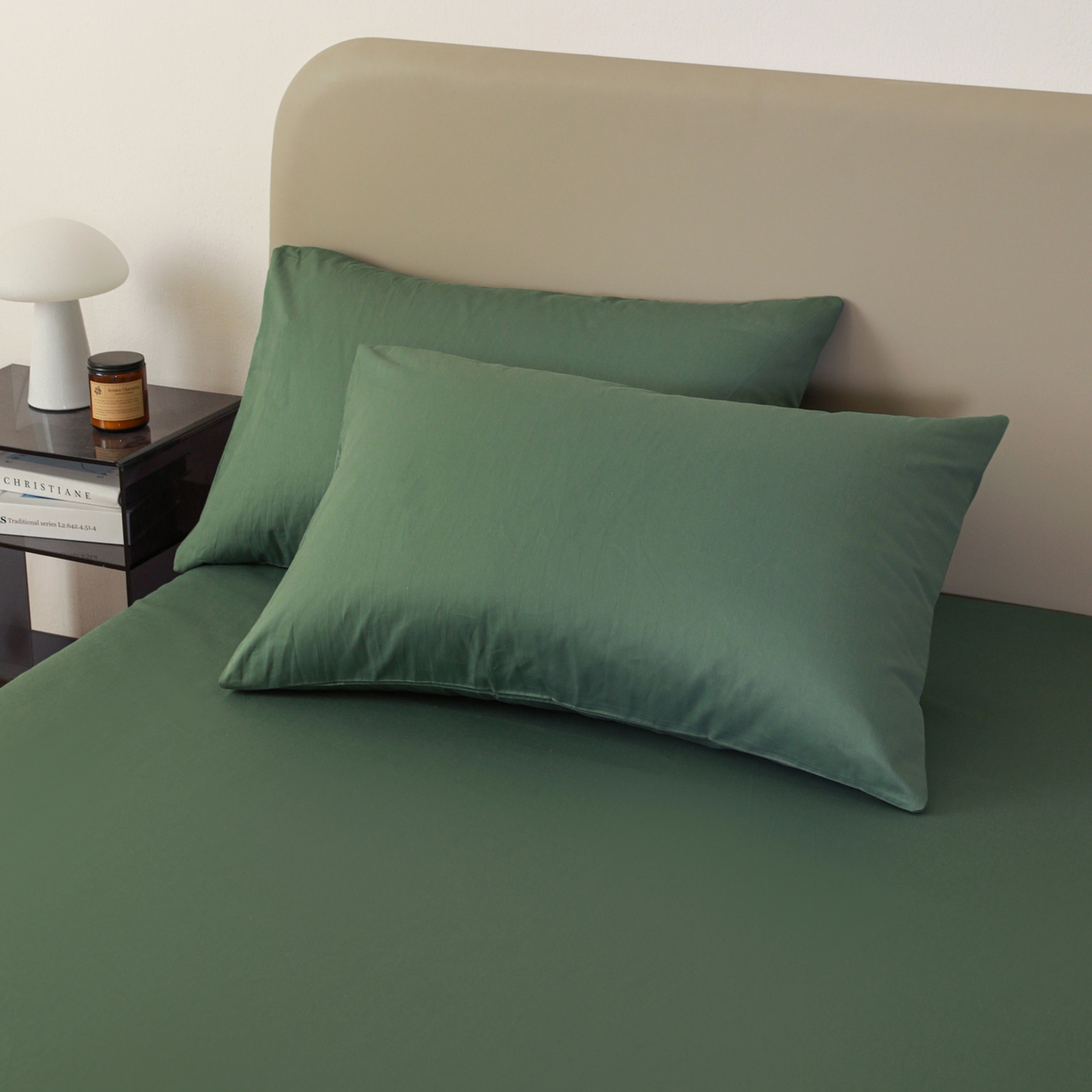 91家纺网 家纺一手货源 找家纺 （总）盛馨家纺 2026新款40长绒棉ins美拉德色系纯色双拼全棉单品枕套