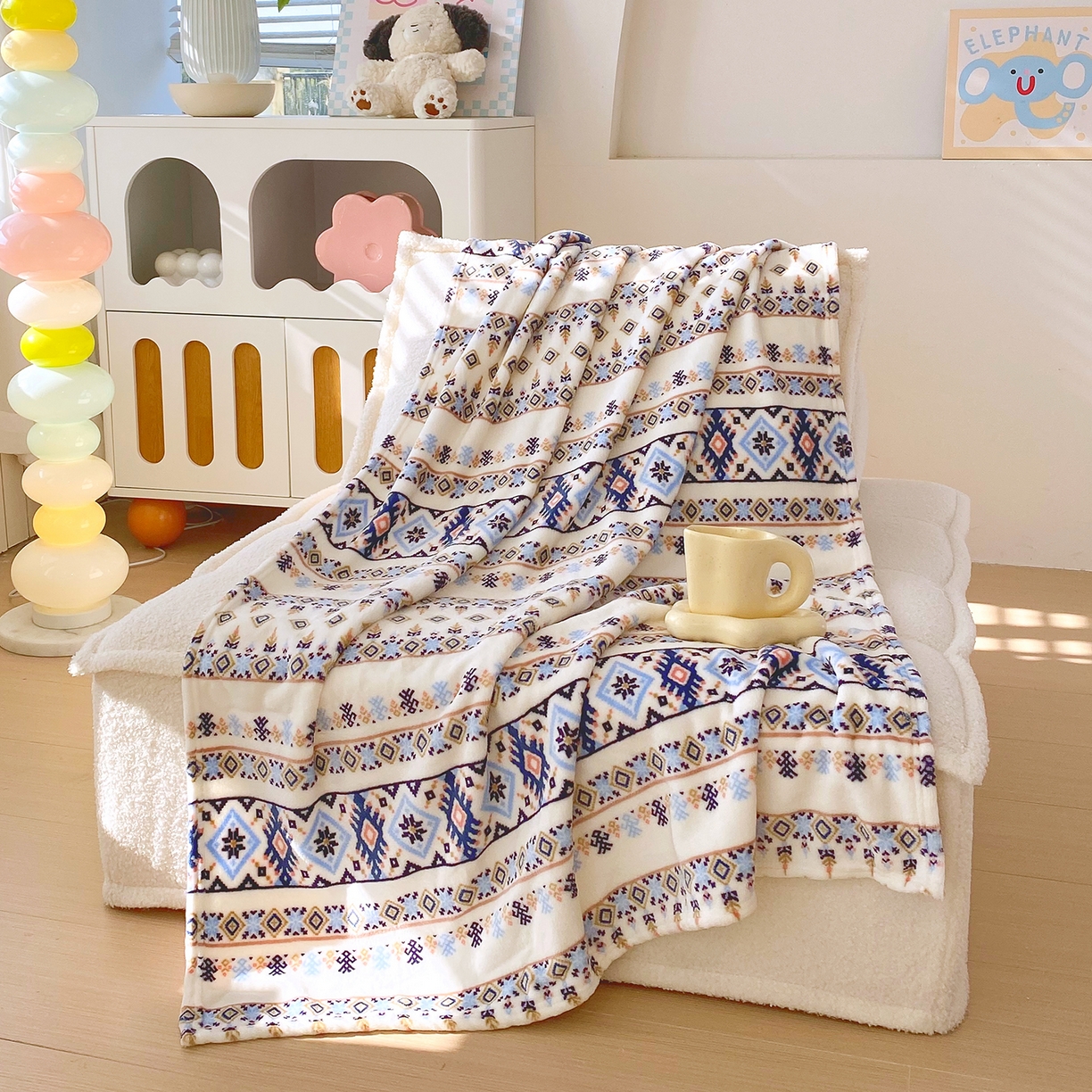 91家纺网 家纺一手货源 找家纺 （总）金鑫汇家纺 2026新款双面绒多功能毛毯空调被旅行车用毯午睡毯披肩盖毯