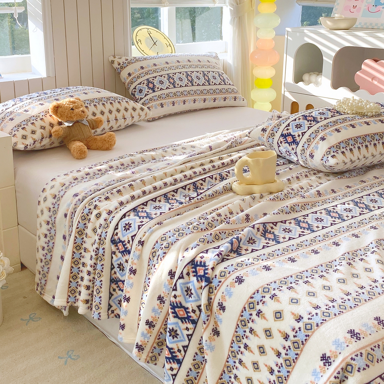 91家纺网 家纺一手货源 找家纺 （总）金鑫汇家纺 2026新款双面绒多功能毛毯空调被旅行车用毯午睡毯披肩盖毯