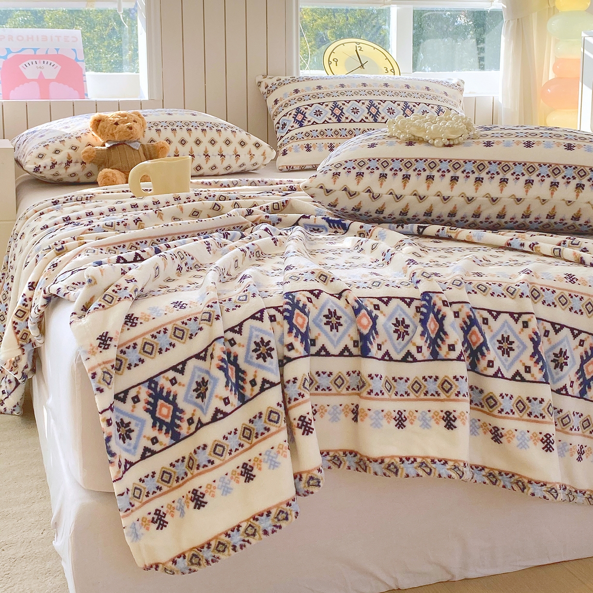 91家纺网 家纺一手货源 找家纺 （总）金鑫汇家纺 2026新款双面绒多功能毛毯空调被旅行车用毯午睡毯披肩盖毯