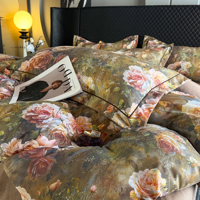 91家纺网 家纺一手货源 找家纺 （总）棠颂家纺 2026新款全棉陶瓷磨毛数码印花四件套（控价不低于150元）