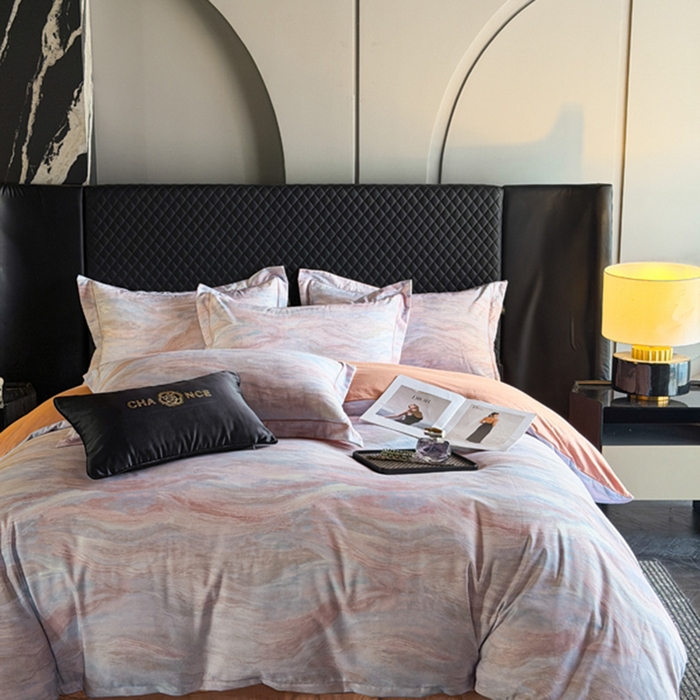 91家纺网 家纺一手货源 找家纺 棠颂家纺 2026新款全棉陶瓷磨毛数码印花四件套（控价不低于150元） 云纱