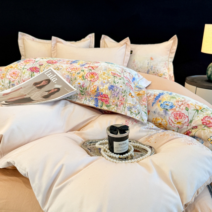 91家纺网 家纺一手货源 找家纺 棠颂家纺 2026新款全棉陶瓷磨毛数码印花四件套（控价不低于150元） 香径