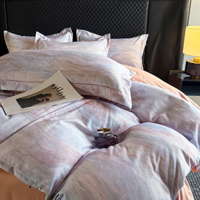 91家纺网 家纺一手货源 找家纺 棠颂家纺 2026新款全棉陶瓷磨毛数码印花四件套（控价不低于150元） 云纱