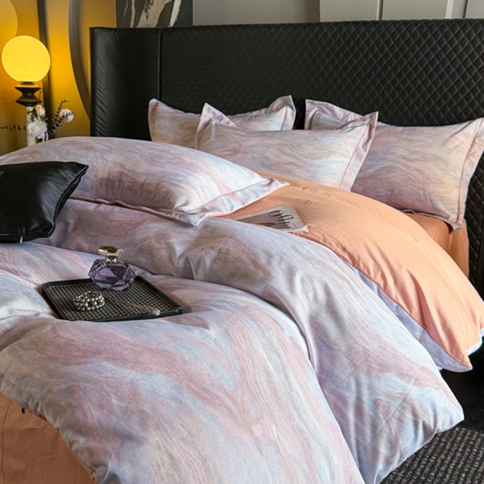 91家纺网 家纺一手货源 找家纺 棠颂家纺 2026新款全棉陶瓷磨毛数码印花四件套（控价不低于150元） 云纱