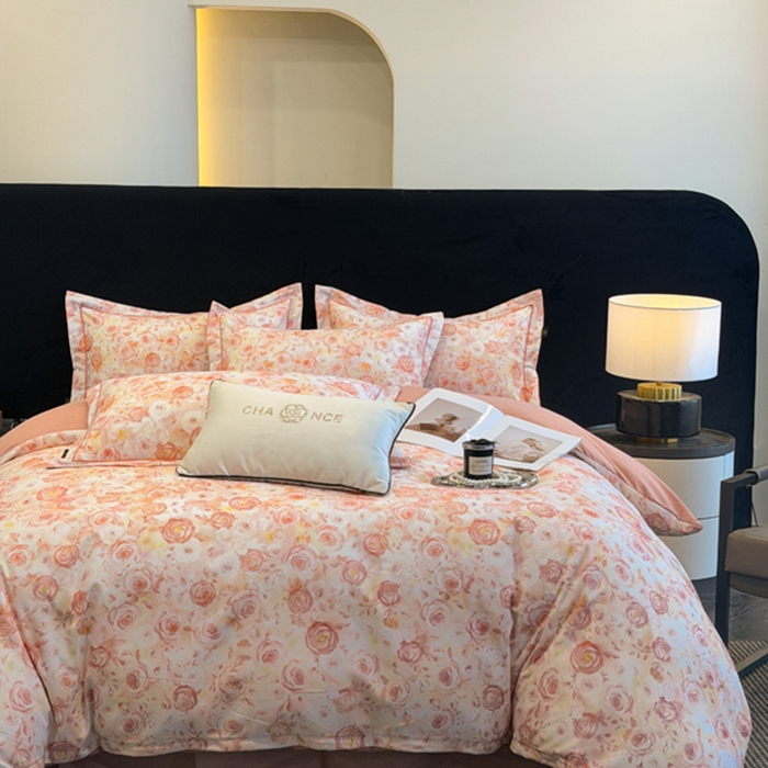 91家纺网 家纺一手货源 找家纺 棠颂家纺 2026新款全棉陶瓷磨毛数码印花四件套（控价不低于150元） 满庭芳