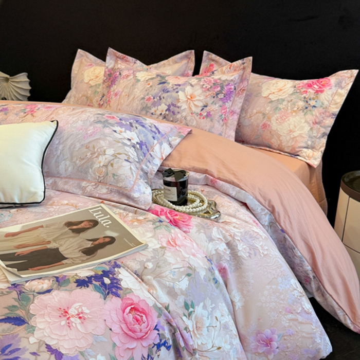 91家纺网 家纺一手货源 找家纺 棠颂家纺 2026新款全棉陶瓷磨毛数码印花四件套（控价不低于150元） 锦绣江南