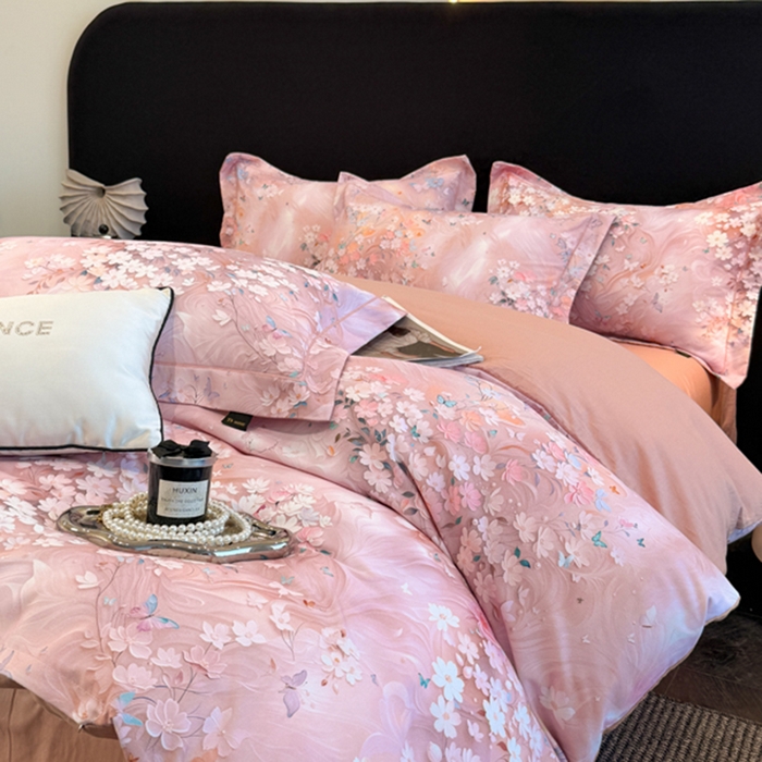 91家纺网 家纺一手货源 找家纺 棠颂家纺 2026新款全棉陶瓷磨毛数码印花四件套（控价不低于150元） 流萤-玉