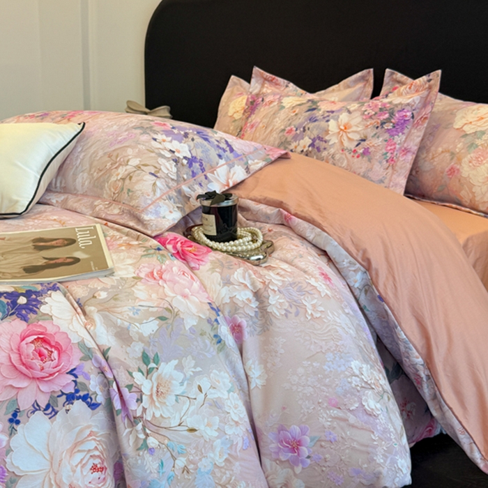 91家纺网 家纺一手货源 找家纺 棠颂家纺 2026新款全棉陶瓷磨毛数码印花四件套（控价不低于150元） 锦绣江南