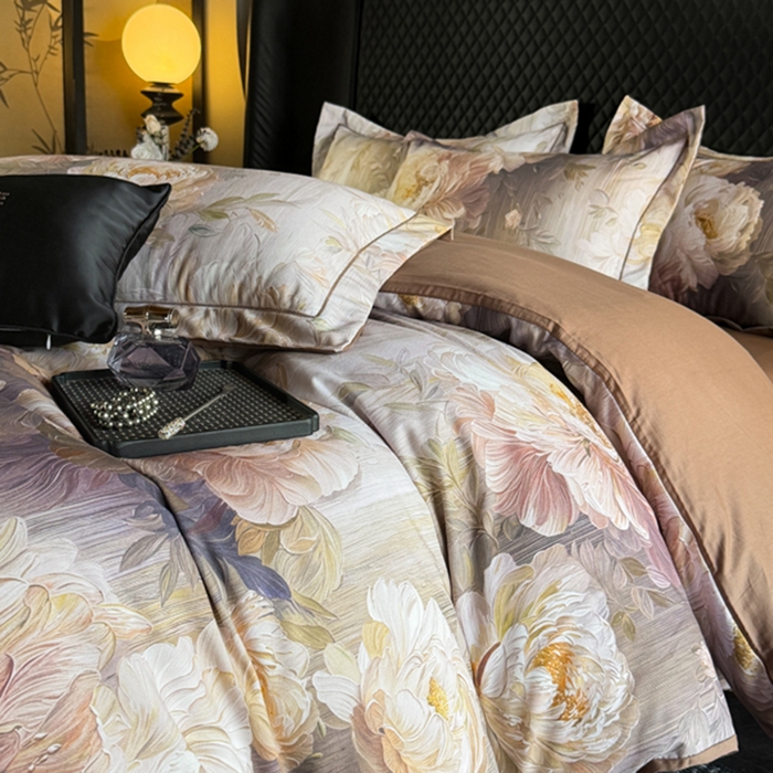 91家纺网 家纺一手货源 找家纺 棠颂家纺 2026新款全棉陶瓷磨毛数码印花四件套（控价不低于150元） 露华浓