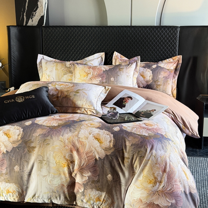 91家纺网 家纺一手货源 找家纺 棠颂家纺 2026新款全棉陶瓷磨毛数码印花四件套（控价不低于150元） 露华浓